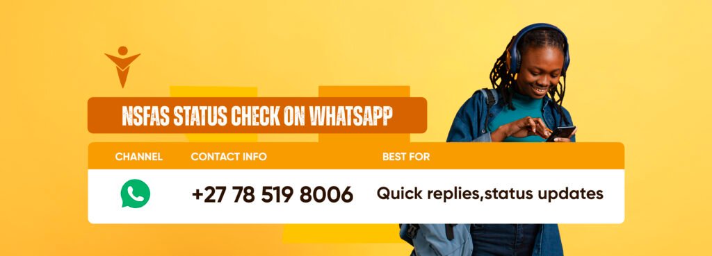 nsfas status check on whatsapp